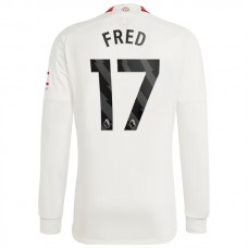 Manchester United Fotbalový Dres 2023-24 Fred 17 Alternativní Dlouhý Rukáv