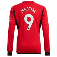 Manchester United Fotbalový Dres 2023-24 Martial 9 Domácí Dlouhý Rukáv
