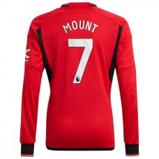 Manchester United Fotbalový Dres 2023-24 Mason Mount 7 Domácí Dlouhý Rukáv