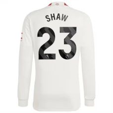 Manchester United Fotbalový Dres 2023-24 Shaw 23 Alternativní Dlouhý Rukáv