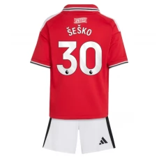 Manchester United Šeško 30 Dětský Domácí Dres Komplet 2026-27