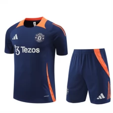 Manchester United Tréninkový Dres Soupravy 2024-25 - Shorts Modrá
