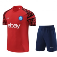Napoli Dětské Tréninkový Dres Soupravy 2023-24 - Shorts Červená