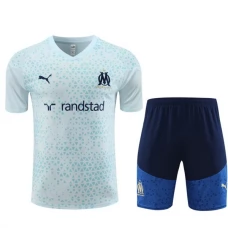 Olympique de Marseille Dětské Tréninkový Dres Soupravy 2023-24 - Shorts Modrá