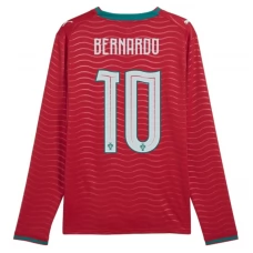 Portugalsko Bernardo 10 Domácí Dres MS 2026 Dlouhý Rukáv