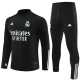 Real Madrid Dětské Tréninkové Soupravy 2023-24 - 1-4 Zip Černá