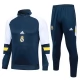 Real Madrid Dětské Tréninkové Soupravy 2023-24 - 1-4 Zip Modrá