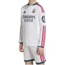 Real Madrid Dětský Domácí Dres Komplet 2026-27 Dlouhý Rukáv