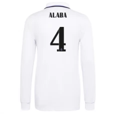 Real Madrid Fotbalový Dres 2022-23 David Alaba 4 Domácí Dlouhý Rukáv