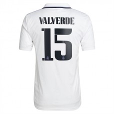 Real Madrid Fotbalový Dres 2022-23 Valverde 15 Domácí