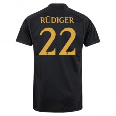 Real Madrid Fotbalový Dres 2023-24 Antonio Rüdiger 22 Alternativní
