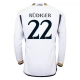 Real Madrid Fotbalový Dres 2023-24 Antonio Rüdiger 22 Domácí Dlouhý Rukáv