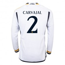 Real Madrid Fotbalový Dres 2023-24 Carvajal 2 Domácí Dlouhý Rukáv