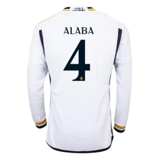 Real Madrid Fotbalový Dres 2023-24 David Alaba 4 Domácí Dlouhý Rukáv