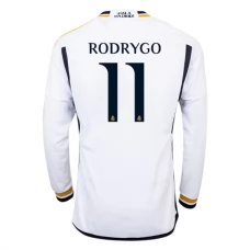 Real Madrid Fotbalový Dres 2023-24 Rodrygo 11 Domácí Dlouhý Rukáv