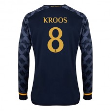 Real Madrid Fotbalový Dres 2023-24 Toni Kroos 8 Venkovní Dlouhý Rukáv