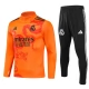 Real Madrid Tréninková Mikina Soupravy 2024-25 - 1-4 Zip Dragon Oranžová