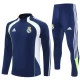 Real Madrid Tréninková Mikina Soupravy 2025-26 - 1-4 Zip Modrá