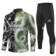 Real Madrid Tréninková Mikina Soupravy 2025-26 - 1-4 Zip Zelená