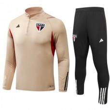 São Paulo FC Tréninkové Soupravy 2023-24 - 1-4 Zip Khaki