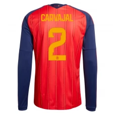 Španělsko Carvajal 2 Domácí Dres MS 2026 Dlouhý Rukáv