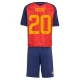 Španělsko Pedri 20 Dětský Domácí Dres Komplet MS 2026
