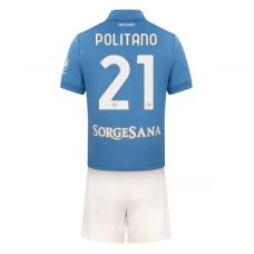 SSC Neapol Politano 21 Dětský Domácí Dres Komplet 2026-27
