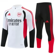 Tepláková Souprava Arsenal Dětský 2026-27 - 1-4 Zip Bílá