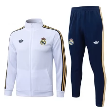 Tepláková Souprava(Bunda+Kalhoty) Real Madrid 2026-27 - Bílá