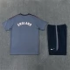 Tepláková Souprava(Dres+Shorts) Anglie Dětský 2026-27 Šedá