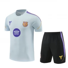 Tepláková Souprava(Dres+Shorts) FC Barcelona Dětský 2026-27 Šedá