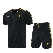 Tepláková Souprava(Dres+Shorts) Manchester United 2026-27 Černá
