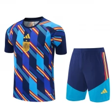 Tepláková Souprava(Dres+Shorts) Španělsko Dětský 2026-27 Modrá