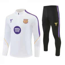 Tepláková Souprava FC Barcelona 2026-27 - 1-4 Zip Bílá