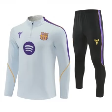 Tepláková Souprava FC Barcelona 2026-27 - 1-4 Zip Šedá