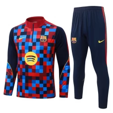 Tepláková Souprava FC Barcelona Dětský 2026-27 - 1-4 Zip Modrá