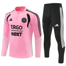 Tepláková Souprava Inter Miami CF Dětský 2026-27 - 1-4 Zip Růžová