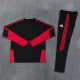 Tepláková Souprava Manchester United 2026-27 - 1-4 Zip Černá Červená