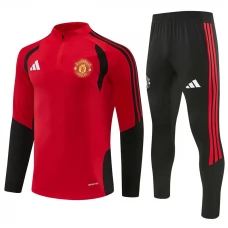 Tepláková Souprava Manchester United 2026-27 - 1-4 Zip Červená