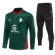 Tréninková Mikina Souprava AC Milan Dětský 2025-26 - 1-4 Zip Zelená