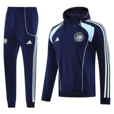 Tréninková Mikina Souprava Ajax Amsterdam 2025-26 - Hoodie Modrá