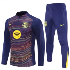 Tréninková Mikina Souprava FC Barcelona 2025-26 - 1-4 Zip Modrá
