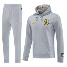 Tréninková Mikina Souprava Manchester United 2025-26 - Hoodie Šedá