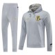Tréninková Mikina Souprava Manchester United 2025-26 - Hoodie Šedá