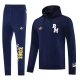 Tréninková Mikina Souprava Real Madrid 2025-26 - Hoodie Modrá