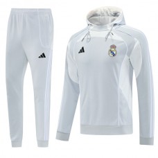 Tréninková Mikina Souprava Real Madrid 2025-26 - Hoodie Šedá