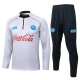 Tréninková Mikina Souprava SSC Napoli Dětský 2025-26 - 1-4 Zip Šedá