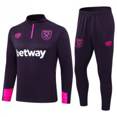 West Ham United Tréninková Mikina Soupravy 2024-25 - 1-4 Zip Nachová