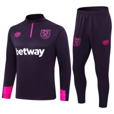 West Ham United Tréninková Mikina Soupravy 2024-25 - 1-4 Zip Nachová